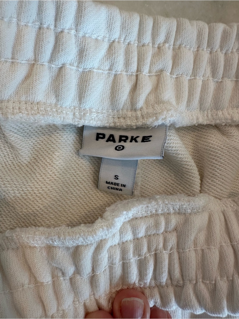 Parke x Target Cream Sweatpants - Picture 2 of 3